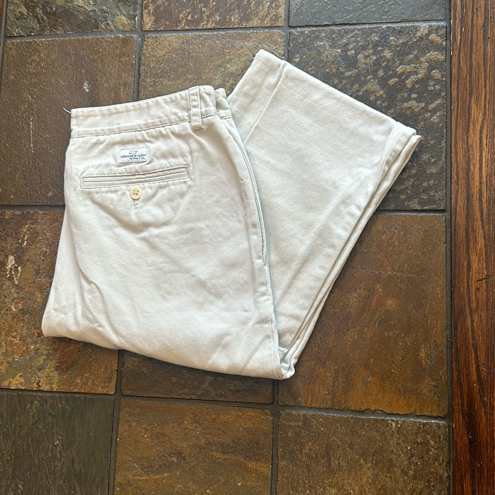 Vineyard vines, light khaki slim fit club pant, 32 x 32